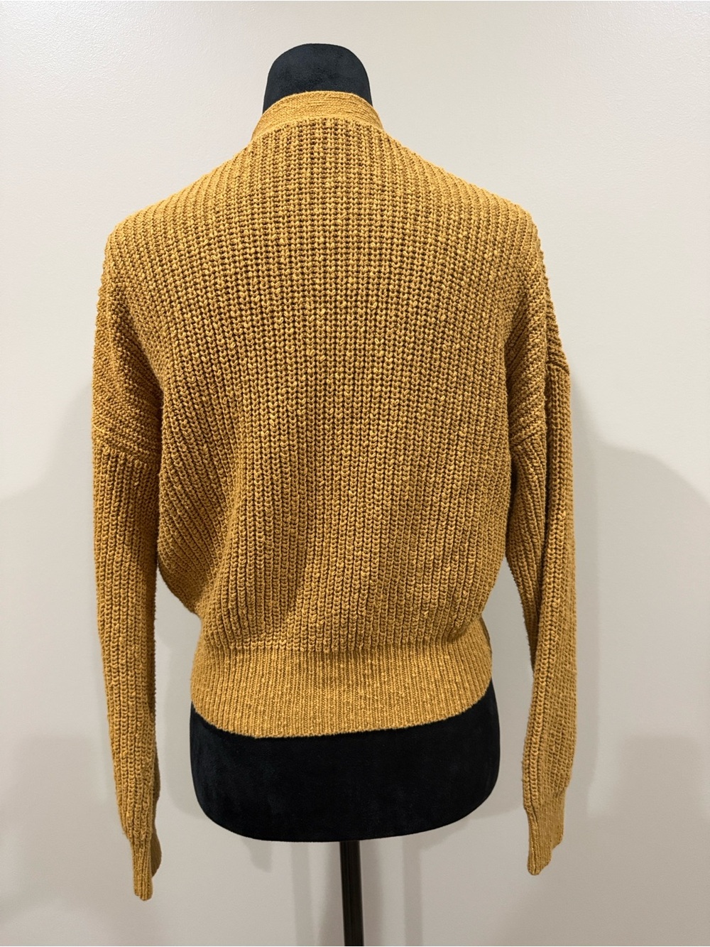 Madewell Greywood Crop Cardigan Sweater in Toffee/Mustard - Picture 2 of 7